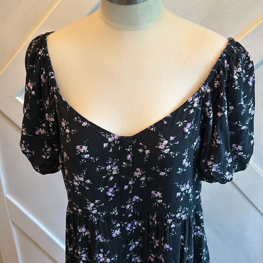 WILD FABLE DITSY FLORAL TIERED BABY DOLL DRESS SIZE Large - Picture 2 of 6